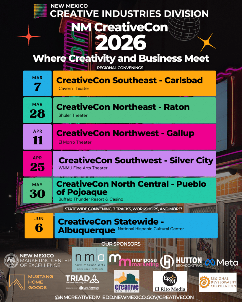 New Mexico CreativeCon 2026 schedule