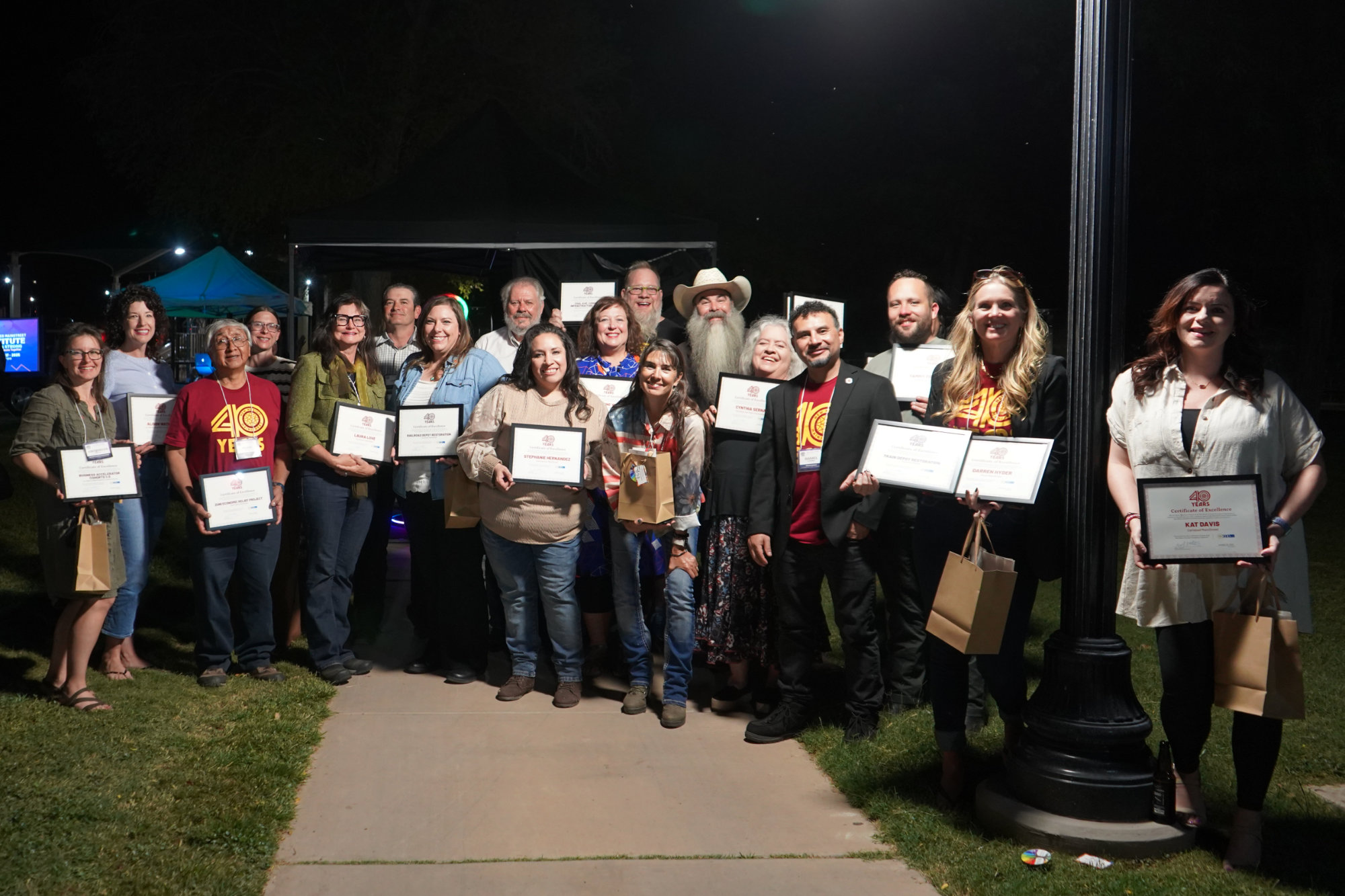 NM MainStreet 40th Anniversary award recipients.