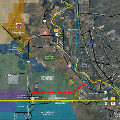 New Mexico Border Map