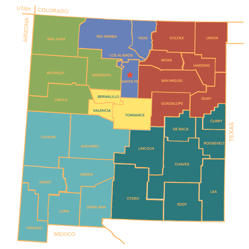 NM County Map