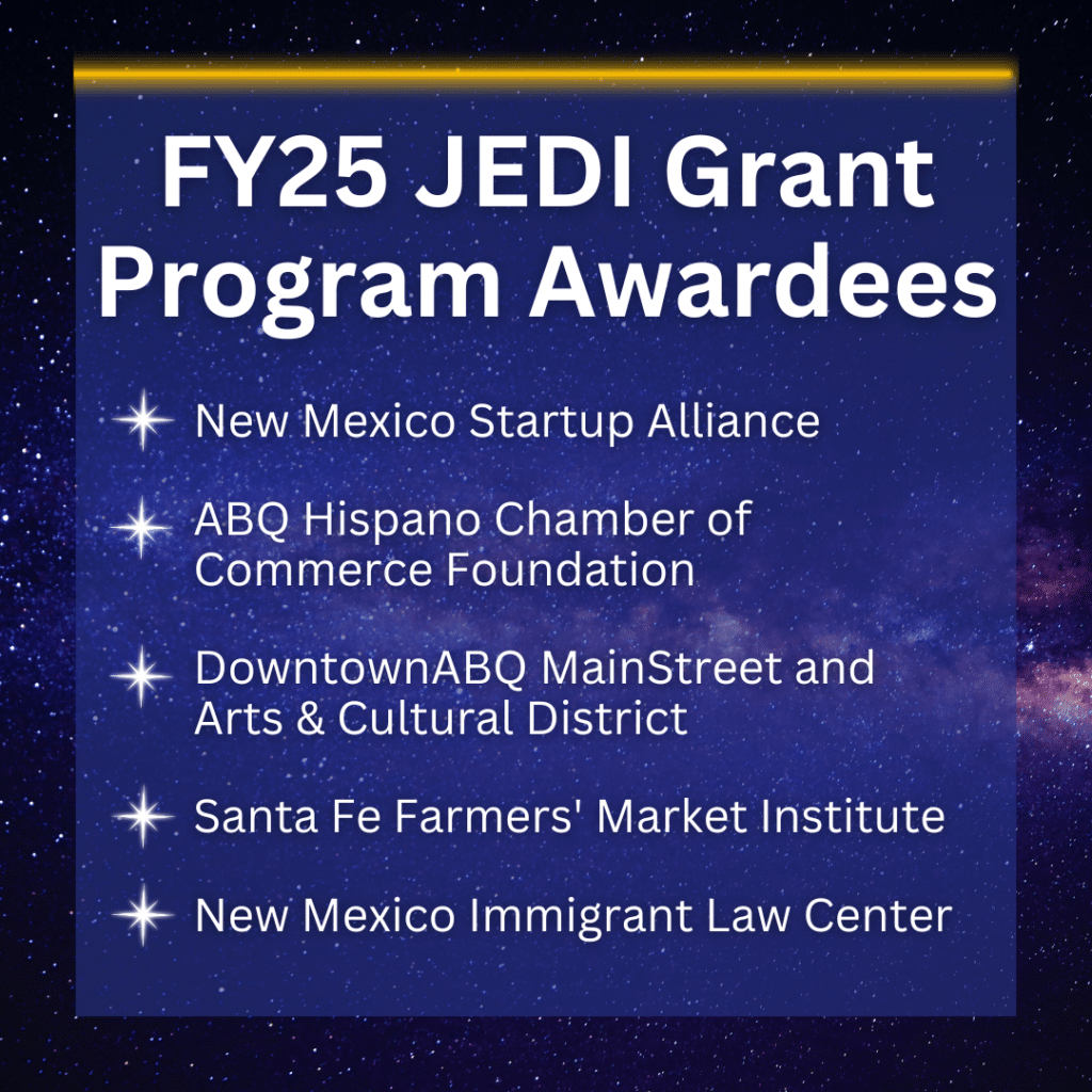 FY25 JEDI grant program awardees