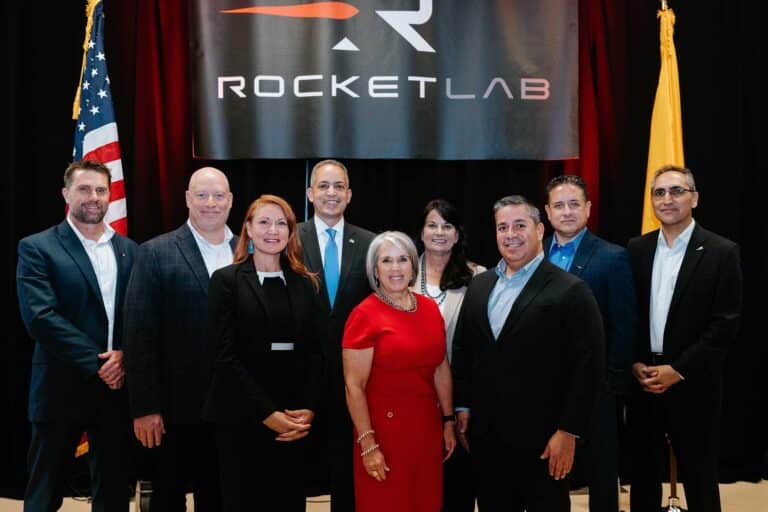 Rocket Lab team and Gov. Grisham