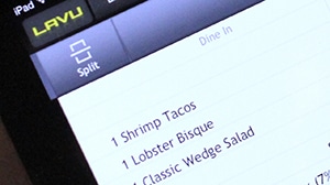 LAVU screen with a checklist