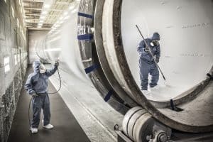 Painting Wind Mill Pipes