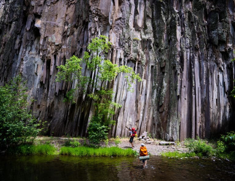 Group of people hiking 
