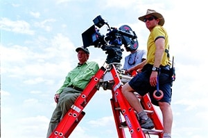 Filmmakers creating a film