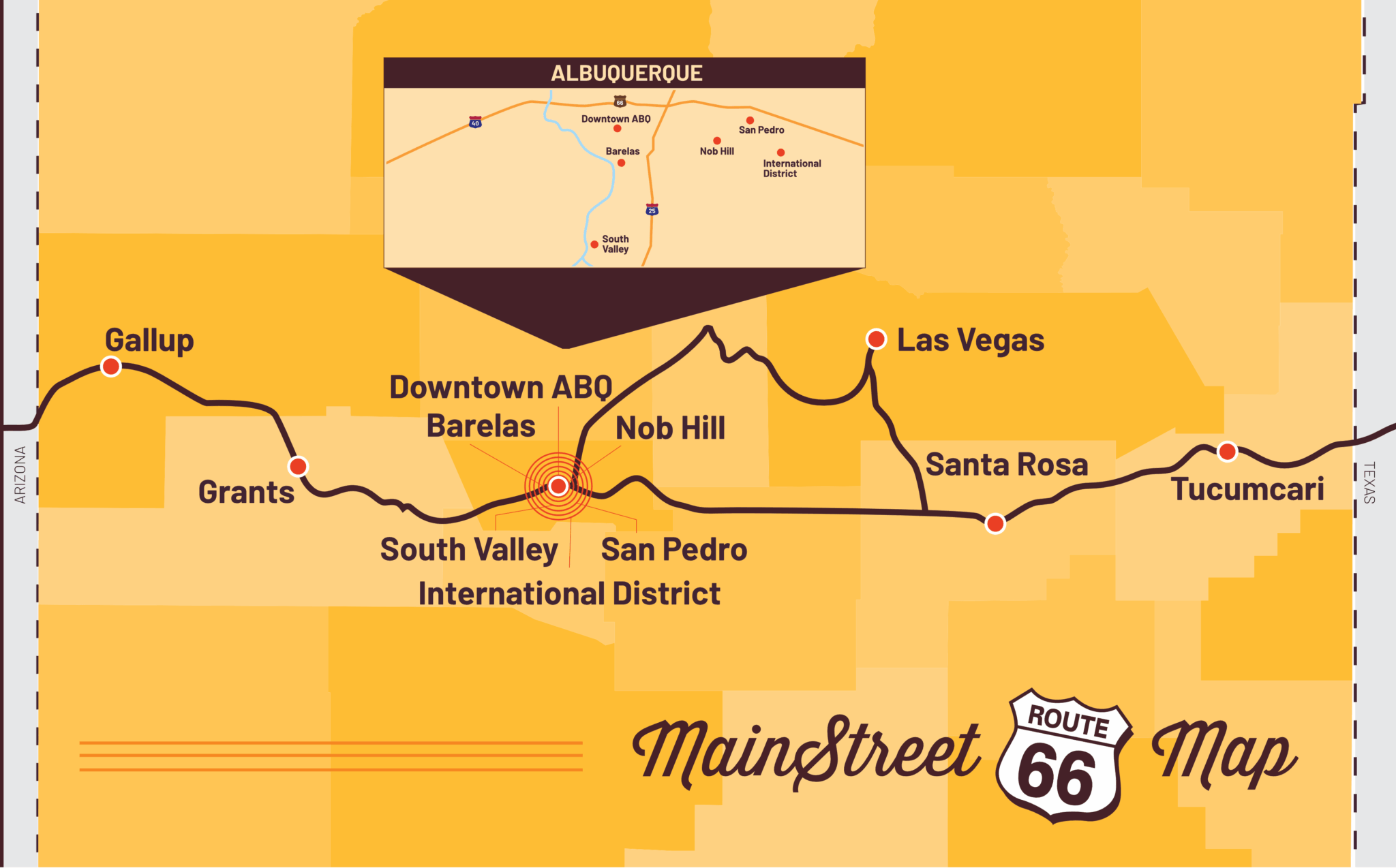 Route 66 map